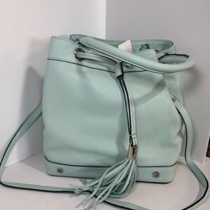 Milly Green Shoulder Bag with Adjustable Strap and Minimalist Design
